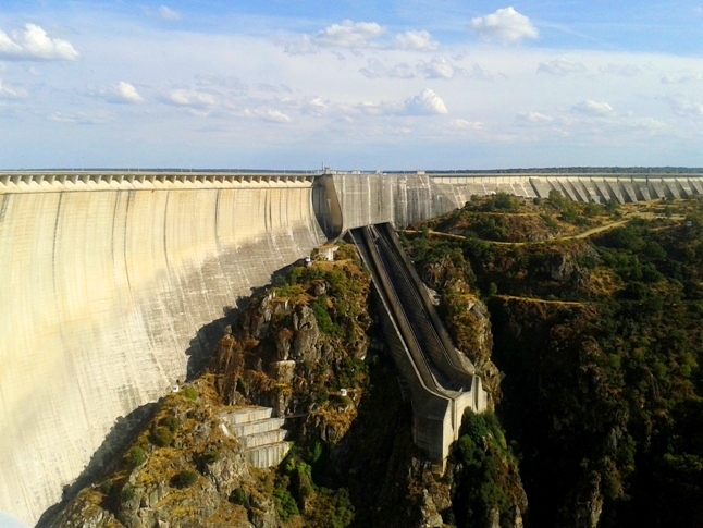 Presa de La Almendra, en la provincia de Salamanca.