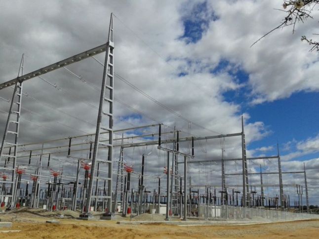 Subestación Eléctrica 400 KV en Valdecarretas, provincia de Zamora. Foto: ©Hallmann Energie